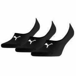 Skarpety Puma Footie 3 Pack. Czarne skarpetki damskie Puma, bez wzorów, z bawełny. Za 190.00 zł.