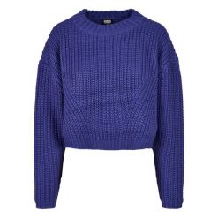 Sweter damski Urban Classics wide oversize (grandes tailles). Niebieskie swetry klasyczne damskie Urban Classics, na zimę, bez kołnierzyka. Za 206.00 zł.