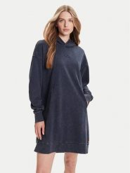 G-Star Raw Sukienka dzianinowa D27165-D969 Niebieski Relaxed Fit. Niebieskie sukienki damskie G-Star, bez wzorów, z bawełny, retro, bez ramiączek. Za 286.99 zł.