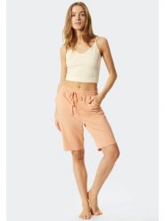 Schiesser Koszulka piżamowa w kolorze kremowym rozmiar: L. Brązowe piżamy damskie Schiesser, bez wzorów, prążkowane, bez ramiączek. Za 43.78 zł.