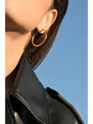 MOODE Kolczyki-kreole "Erine" rozmiar: onesize. Żółte kolczyki damskie MOODE, ze stali. Za 43.99 zł.