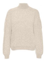 Vero Moda Sweter w kolorze beżowym rozmiar: M. Brązowe swetry klasyczne damskie Vero Moda, m, bez kołnierzyka. Za 74.99 zł.