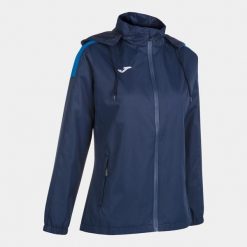 Damska kurtka wiatrówka Joma Trivor. Niebieskie kurtki damskie Joma, l, bez wzorów, z meshu. Za 247.50 zł.