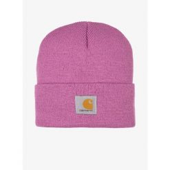 Czapka Carhartt Watch Hat - thistle. Fioletowe czapki damskie Carhartt, bez wzorów. Za 69.99 zł.