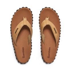 Japonki GUMBIES VEGOVERT FLIP-FLOPS UNISEX. Brązowe klapki damskie Gumbies, bez wzorów, bez obcasa, bez zapięcia. Za 125.99 zł.