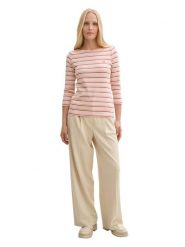 Tom Tailor Koszulka w kolorze jasnoróżowo-beżowo-białym rozmiar: 3XL. Białe koszulki damskie Tom Tailor, xl, bez wzorów, z bawełny, bez kołnierzyka, bez ramiączek. Za 43.99 zł.