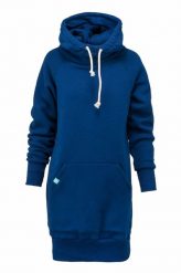Bluza sportowa z kapturem damska DEEP TRIP Luzak. Niebieskie bluzy damskie DEEP TRIP, l, bez wzorów, z bawełny, z kapturem. Za 369.00 zł.