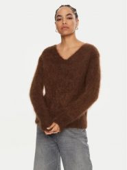 Dixie Sweter M277K009A Brązowy Regular Fit. Brązowe swetry klasyczne damskie Dixie, m, z syntetyku, bez kołnierzyka. Za 449.99 zł.