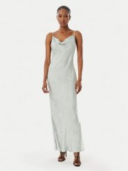 Calvin Klein Sukienka letnia LV044F011G Zielony jasny Regular Fit. Zielone sukienki damskie Calvin Klein, bez wzorów, z wiskozy, bez ramiączek. Za 749.99 zł.