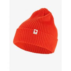 Czapka zimowa Fjallraven Rib Hat - flame orange. Brązowe czapki damskie Fjällräven, na zimę, bez wzorów. Za 137.99 zł.