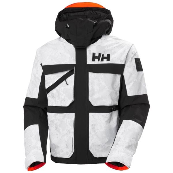 Kurtka narciarska z kapturem Helly Hansen Ullr D Heritage. Szare kurtki damskie Helly Hansen, na zimę, bez wzorów, z kapturem. W wyprzedaży za 1,120.00 zł.