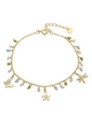 Luxenter Bransoletka z elementami ozdobnymi rozmiar: onesize. Żółte bransoletki damskie Luxenter, srebrne. Za 86.99 zł.