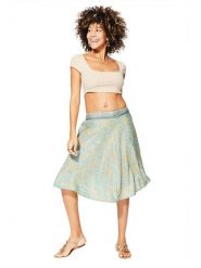 Aller Simplement Spódnica w kolorze turkusowo-żółtym rozmiar: 34-40. Żółte spódnice damskie Aller Simplement, bez wzorów, midi. Za 39.99 zł.