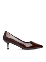 MEXX Czółenka EO-WS1315-02 Bordowy. Czerwone czółenka damskie Mexx, bez wzorów, ze skóry, bez obcasa. Za 329.99 zł.