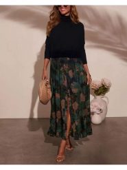 Milan Kiss Spódnica w kolorze zielonym rozmiar: XL. Zielone spódnice damskie Milan Kiss, xl, bez wzorów, maxi. Za 152.99 zł.