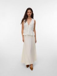 Vero Moda Spódnica w kolorze kremowym rozmiar: M. Brązowe spódnice damskie Vero Moda, m, bez wzorów, maxi. Za 135.49 zł.