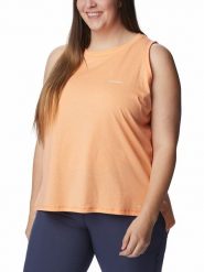 Columbia Top sportowy "Sun Trek™" w kolorze pomarańczowym rozmiar: XS. Pomarańczowe koszulki sportowe damskie Columbia, xs, bez wzorów, z materiału, bez ramiączek, outdoorowe. Za 43.88 zł.
