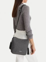 Lasocki Torebka CEO-LSK-X-007-09 Szary. Szare torebki klasyczne damskie Lasocki, z materiału, bez dodatków. Za 169.99 zł.