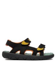 Timberland Sandały Perkins Row 2 Strap Sandal TB0A43EAEDN1 Czarny. Czarne sandały chłopięce Timberland, ze skóry, bez zapięcia. Za 139.99 zł.