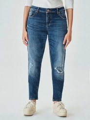 LTB Dżinsy "Mika C" - Tapered fit - w kolorze granatowym rozmiar: W30/L32. Niebieskie jeansy damskie LTB, z podwyższonym stanem. Za 96.60 zł.