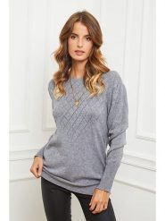 So Cachemire Sweter "Dolly" w kolorze szarym rozmiar: M. Szare swetry klasyczne damskie So Cachemire, m, z kaszmiru, bez kołnierzyka. Za 222.94 zł.