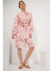 Josephine & Co Sukienka "Geike" w kolorze jasnoróżowym rozmiar: 44. Białe sukienki damskie Josephine & Co, bez wzorów, z bawełny, bez ramiączek. Za 175.67 zł.