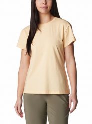 Columbia Koszulka sportowa "Sun Trek™" w kolorze beżowym rozmiar: M. Brązowe koszulki sportowe damskie Columbia, m, bez wzorów, z materiału, bez ramiączek, outdoorowe. Za 65.85 zł.
