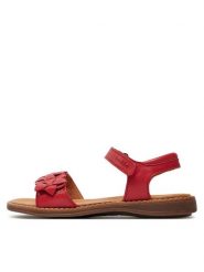 Froddo Sandały Lore Flowers G3150251-10 S Czerwony. Czerwone sandały dziewczęce Froddo, ze skóry, bez obcasa, bez zapięcia. Za 209.99 zł.