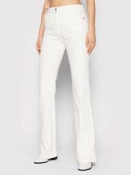 Patrizia Pepe Jeansy CP0937/DSo4/W146 Biały Skinny Fit. Białe rurki damskie Patrizia Pepe, bez wzorów, z bawełny. Za 499.99 zł.