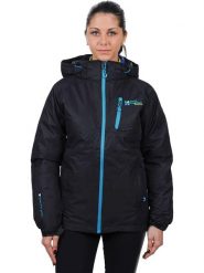 Peak Mountain Kurtka narciarska 3w1 "Acixi" w kolorze czarno-fioletowym rozmiar: M. Czarne kurtki sportowe damskie Peak Mountain, m, bez wzorów, bez kaptura. Za 406.57 zł.