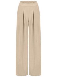 Sublevel Spodnie w kolorze beżowym rozmiar: L/XL. Brązowe spodnie materiałowe damskie Sublevel, bez wzorów, z materiału. Za 113.99 zł.