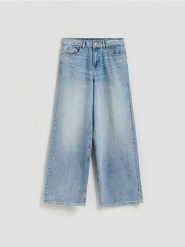 Jeansy baggy - niebieski. Niebieskie jeansy damskie Reserved. Za 139.99 zł.