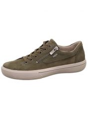 Legero Skórzane sneakersy "Fresh" w kolorze khaki rozmiar: 42. Brązowe obuwie sportowe damskie Legero, bez zapięcia. Za 260.99 zł.
