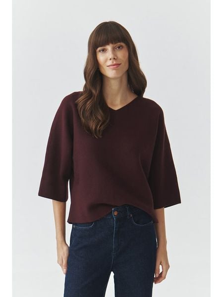 TATUUM Sweter "Rafia" w kolorze fioletowym rozmiar: XS. Różowe swetry klasyczne damskie TATUUM, xs, bez kołnierzyka. Za 116.95 zł.