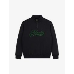 MANTO bluza ONE czarna. Czarne bluzy damskie MANTO, bez wzorów, bez kaptura. Za 279.00 zł.