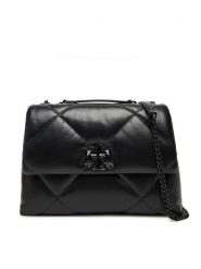 Tory Burch Torebka Kira Diamond 174882 Czarny. Czarne listonoszki damskie Tory Burch, bez wzorów, ze skóry, bez dodatków. Za 3,189.00 zł.