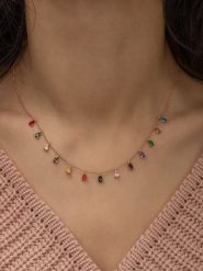 Lodie Silver Srebrny naszyjnik z elementami ozdobnymi - dł. 43 cm rozmiar: onesize. Szare naszyjniki damskie Lodie Silver, z cyrkonią, srebrne. Za 96.95 zł.