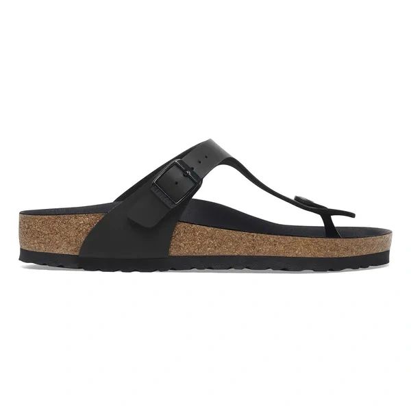 Birkenstock Gizeh BF Triples Black Japonki damskie. Czarne klapki damskie Birkenstock, bez wzorów, z jeansu, bez obcasa, bez zapięcia. Za 369.99 zł.