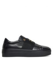 Elisabetta Franchi Sneakersy Low Cut Velcro F4A9-E0355-1251 D Czarny. Czarne buty sportowe dziewczęce Elisabetta Franchi, ze skóry, bez zapięcia. Za 799.99 zł.