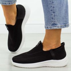 Czarne sportowe buty damskie Potocki 01312. Czarne obuwie sportowe casual damskie POTOCKI, z jeansu, trekkingowe. Za 139.00 zł.