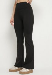 Czarne Legginsy Typu Dzwony z Wysokim Stanem Orralise. Czarne legginsy damskie Born2be, m, bez wzorów, z jeansu. Za 44.99 zł.