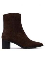 Vagabond Shoemakers Botki Fay 6100-040-31 Brązowy ciemny. Brązowe botki damskie Vagabond Shoemakers, bez obcasa, na słupku, bez zapięcia. Za 694.99 zł.