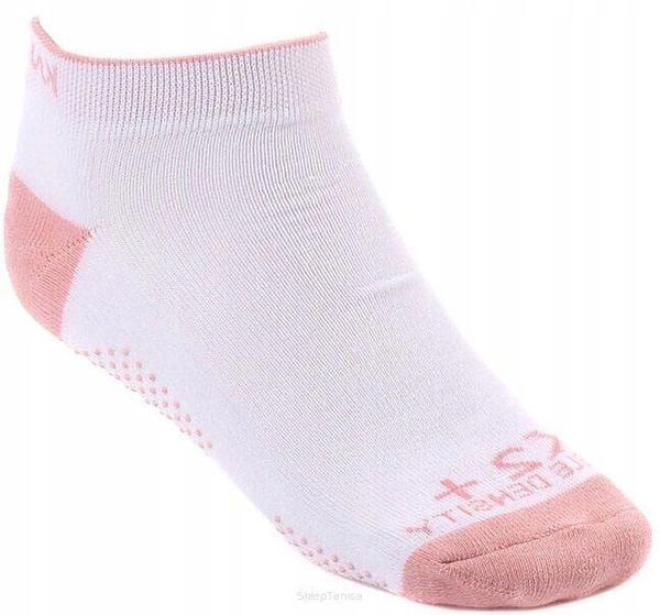Skarpety do squasha Karakal X2+ Trainer biało-różowe 36/40. Białe skarpetki damskie KARAKAL, bez wzorów, z bawełny. Za 33.00 zł.