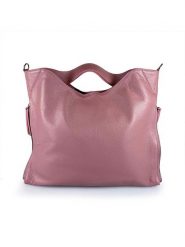 Mila Blu Skórzana torebka w kolorze szaroróżowym - 39 x 31 x 5 cm rozmiar: onesize. Różowe torebki klasyczne damskie Mila Blu, z materiału, przez ramię, bez dodatków. Za 382.13 zł.