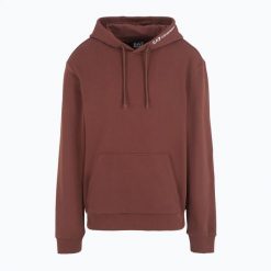 Bluza EA7 Emporio Armani Train Core Neck Logo. Brązowe bluzy damskie EA7 Emporio Armani, l, bez wzorów, z bawełny, bez kaptura. Za 349.99 zł.