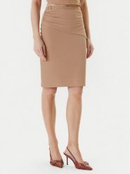Guess Spódnica mini W5YD64 KAQL2 Beżowy Regular Fit. Brązowe spódnice damskie Guess, xs, z aplikacjami, mini. Za 199.99 zł.