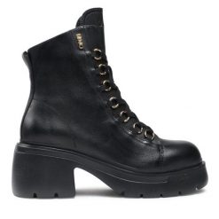 Trzewiki Liu Jo. Czarne botki damskie Liu Jo, bez obcasa, na słupku, bez zapięcia. Za 1,099.00 zł.