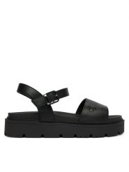 Calvin Klein Sandały Velcro Sandal V3A2-83255-0326 Czarny. Czarne sandały dziewczęce Calvin Klein, ze skóry, bez obcasa, bez zapięcia. Za 429.99 zł.