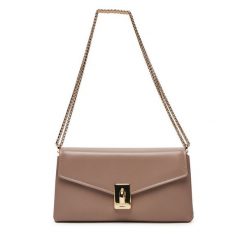 Torebka Furla. Brązowe torebki wieczorowe damskie Furla, bez wzorów, bez dodatków. Za 1,119.00 zł.