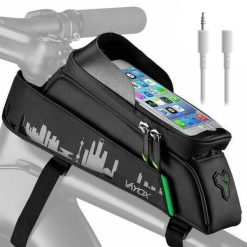 Sakwa rowerowa na ramę VAYOX VA0170 z etui na telefon. Czarne torebki klasyczne damskie VAYOX, bez dodatków. Za 89.00 zł.
